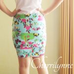 Bodycon Skirt with Smocking..