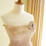 Smocked Dress Light Brown J..